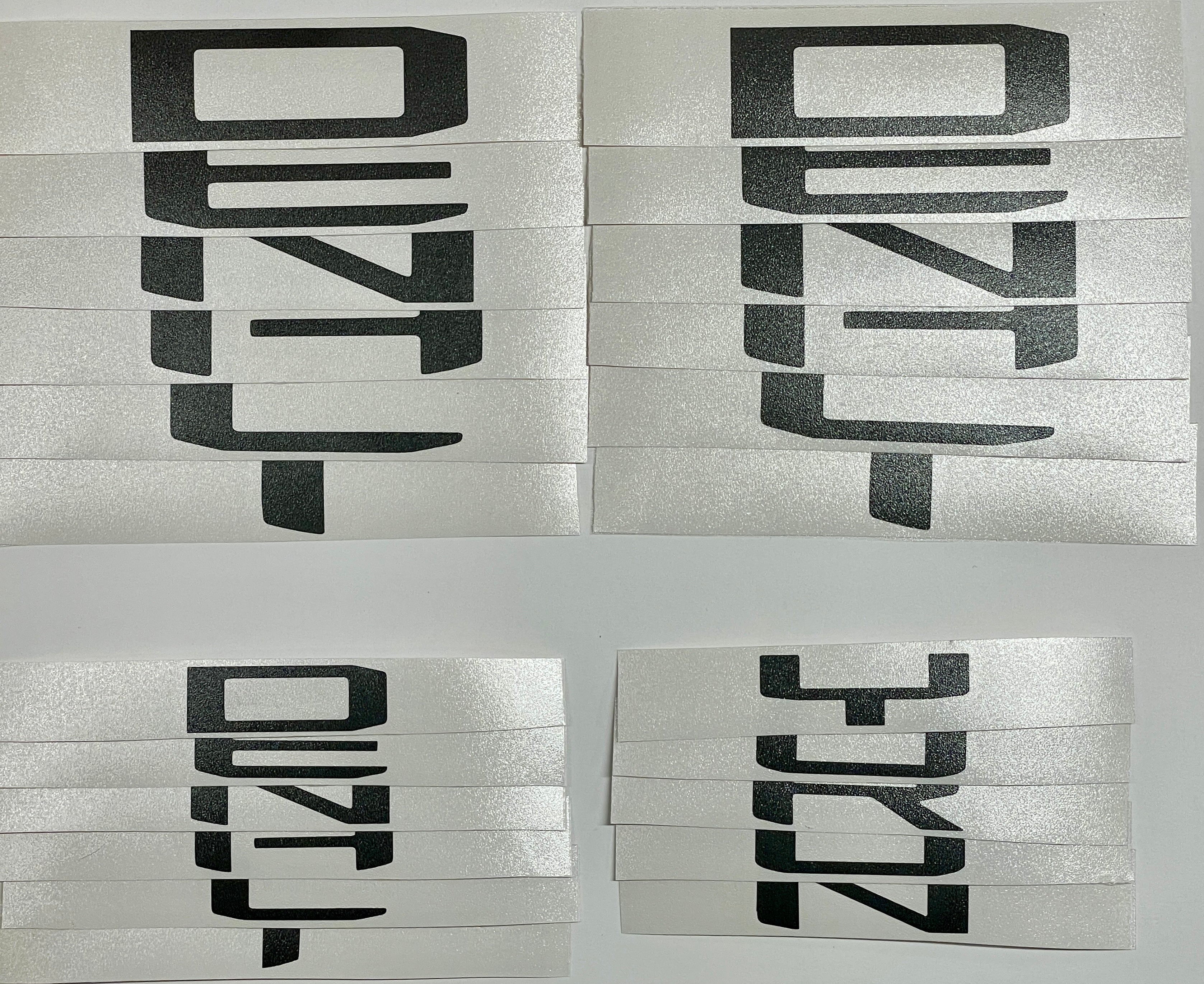 Premium Cast Vinyl Decal Letter Inlays for 2007-2026 Yukon/Denali Emblems - Image 4