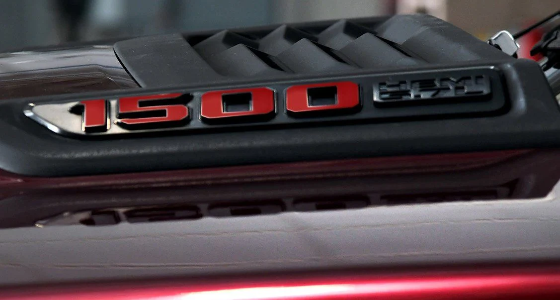 Premium Cast Vinyl Decal Number Inlays for 2019-2026 RAM 1500 Hood x2 - Image 4