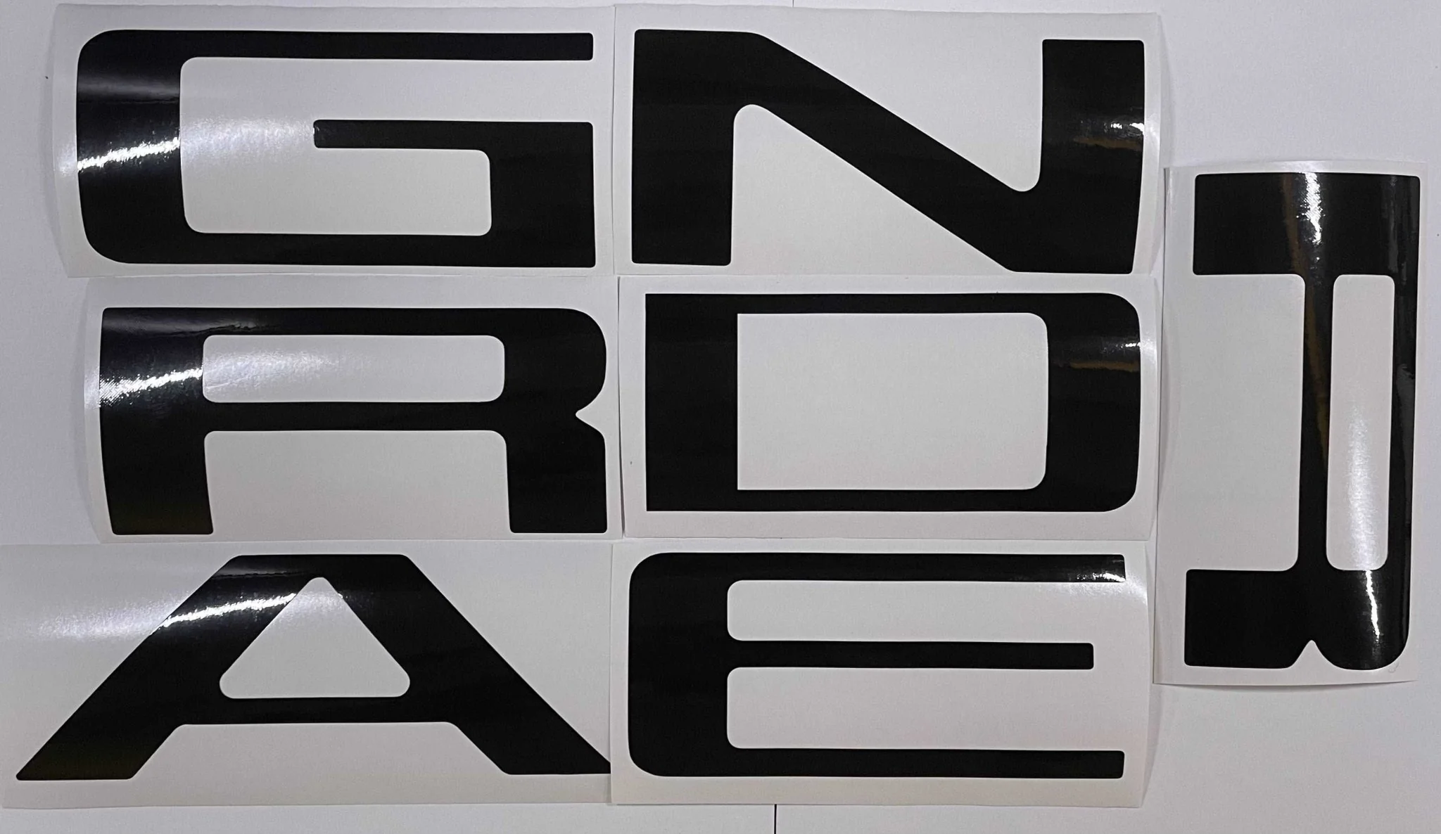 Premium Cast Vinyl Decal Letter Inserts for 2019-2026 Ranger Tailgate - Image 3