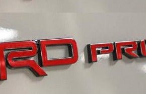 Premium Cast Vinyl Decal Letter Inlays for 4Runner and Tacoma TRD Pro Emblem - Image 3