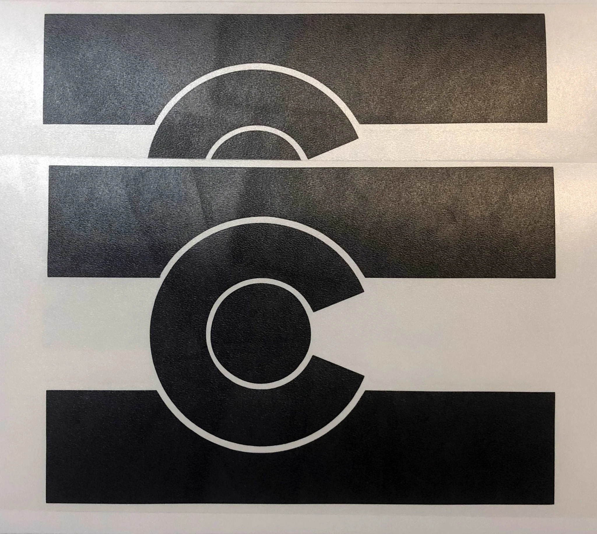 State Flag Decals - Premium Cast Matte Black Vinyl x2 - Image 4