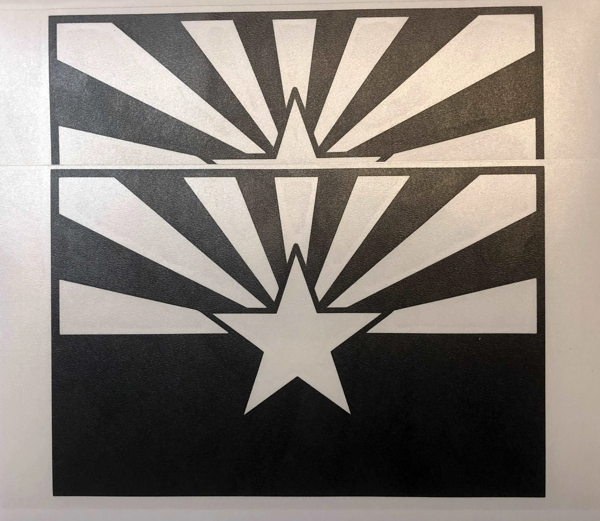 State Flag Decals - Premium Cast Matte Black Vinyl x2 - Image 5