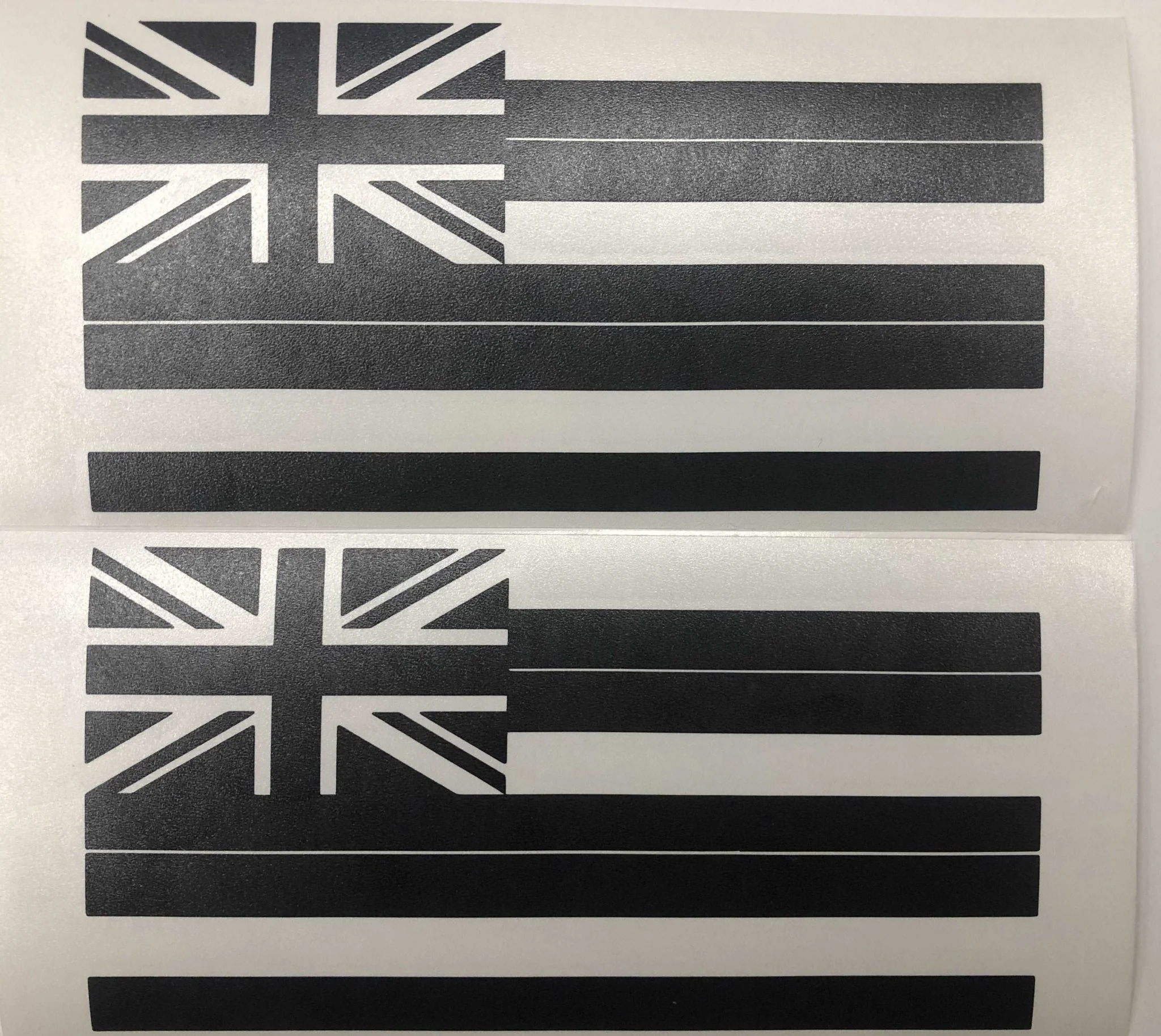 State Flag Decals - Premium Cast Matte Black Vinyl x2 - Image 6