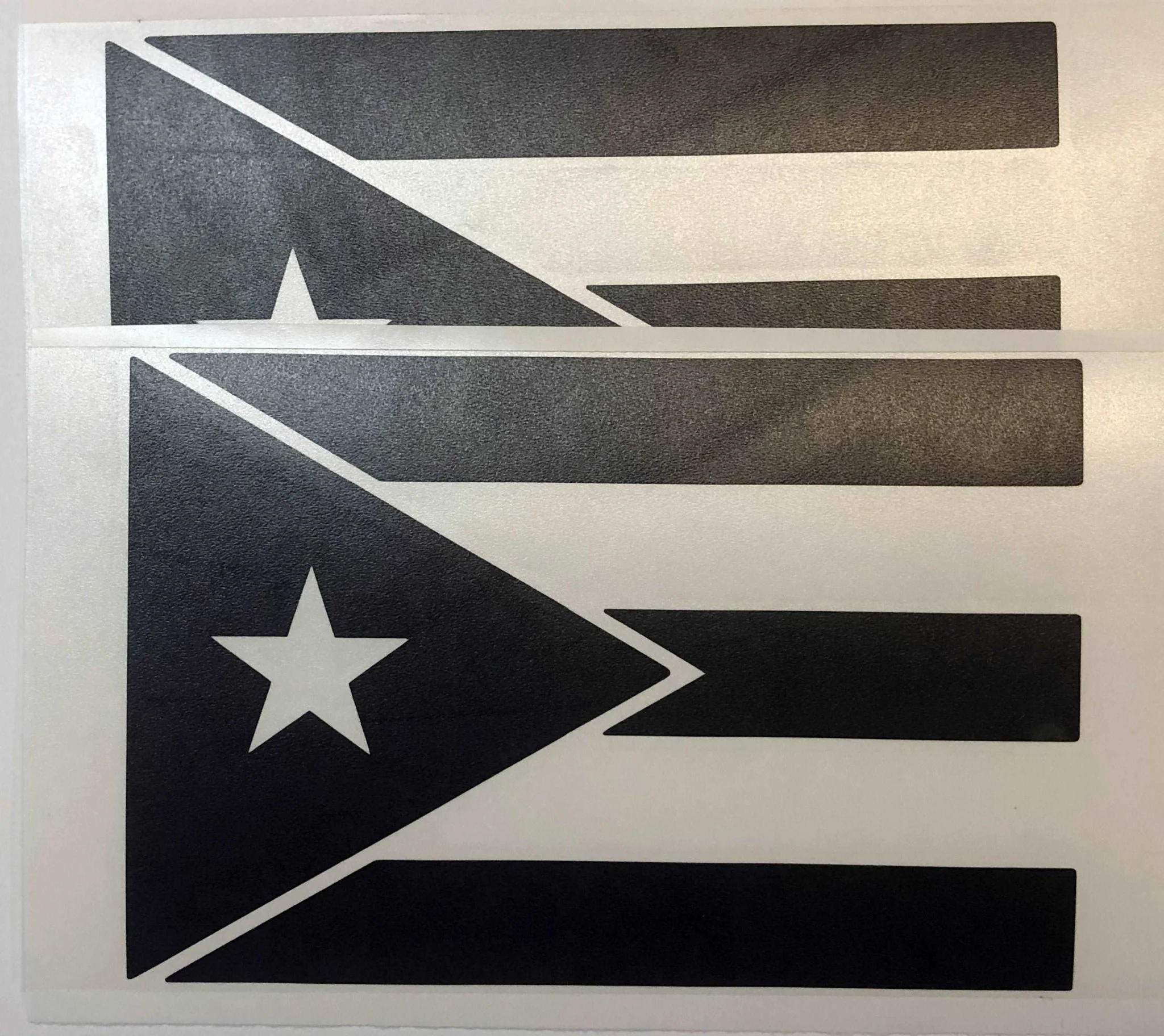 State Flag Decals - Premium Cast Matte Black Vinyl x2 - Image 7