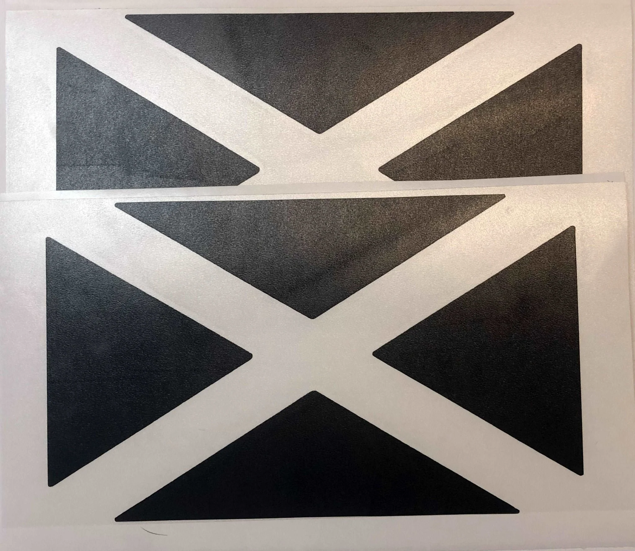 State Flag Decals - Premium Cast Matte Black Vinyl x2 - Image 8