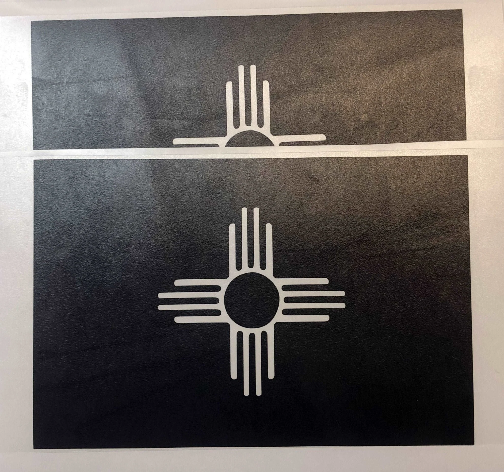 State Flag Decals - Premium Cast Matte Black Vinyl x2 - Image 9